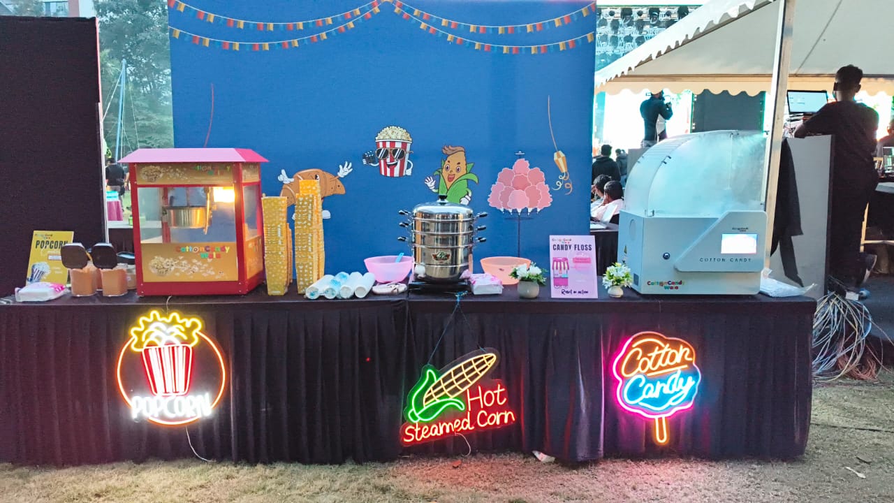 Steamed Corn Counter for Rental for Parties