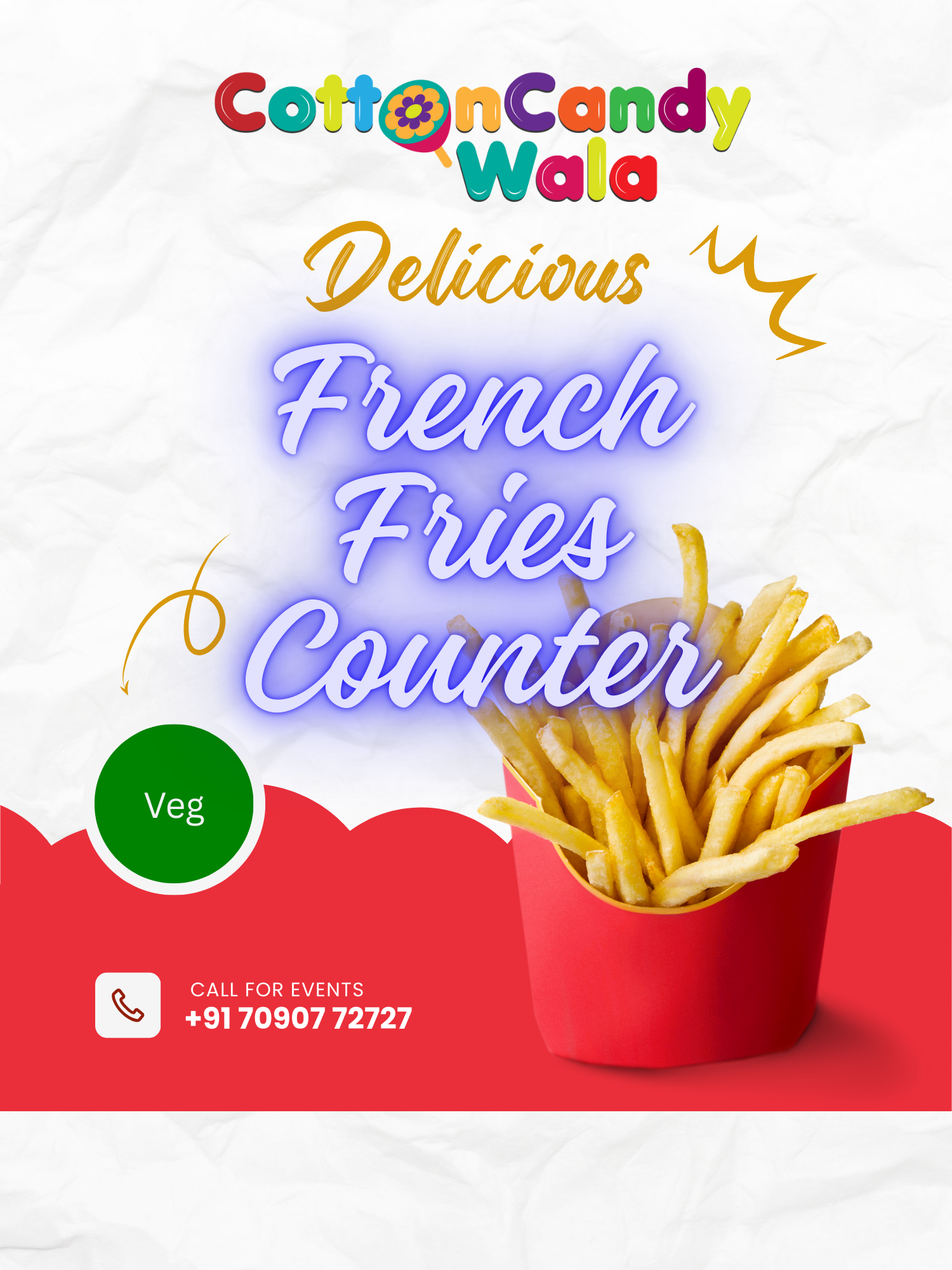 French Fries Live Counter