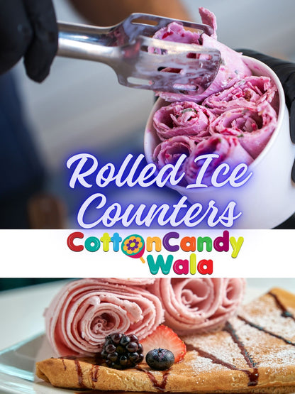 Rolled Ice counters for Events