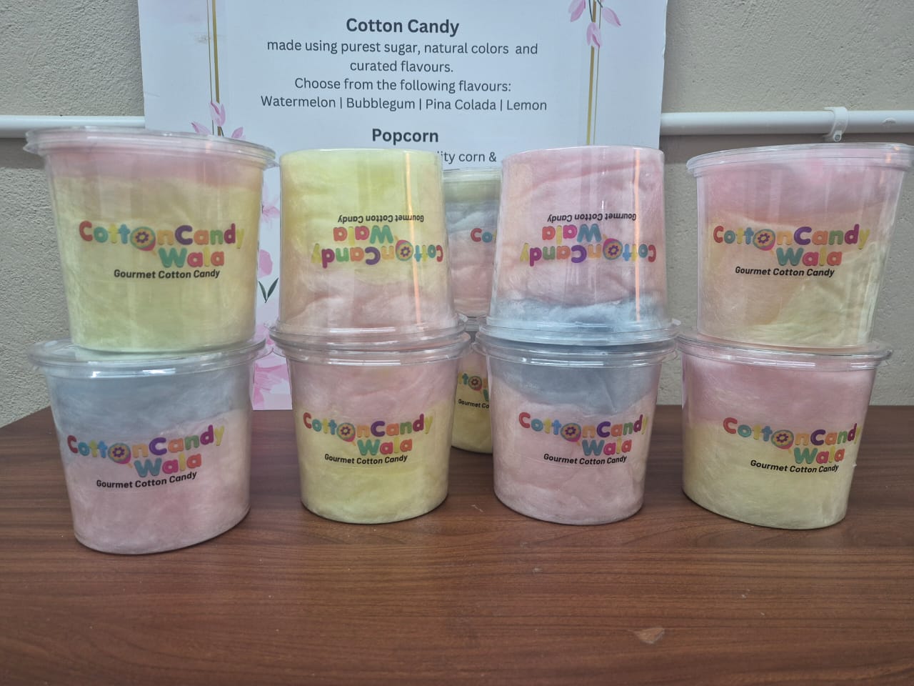 Packed Gourmet Cotton Candy - Natural Colours - FSSAI Approved