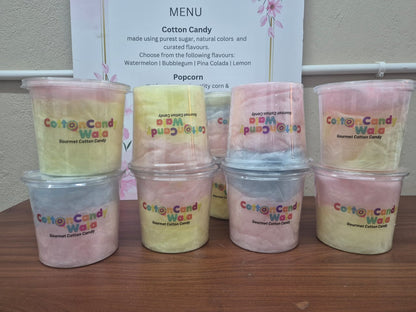 Packed Gourmet Cotton Candy - Natural Colours - FSSAI Approved