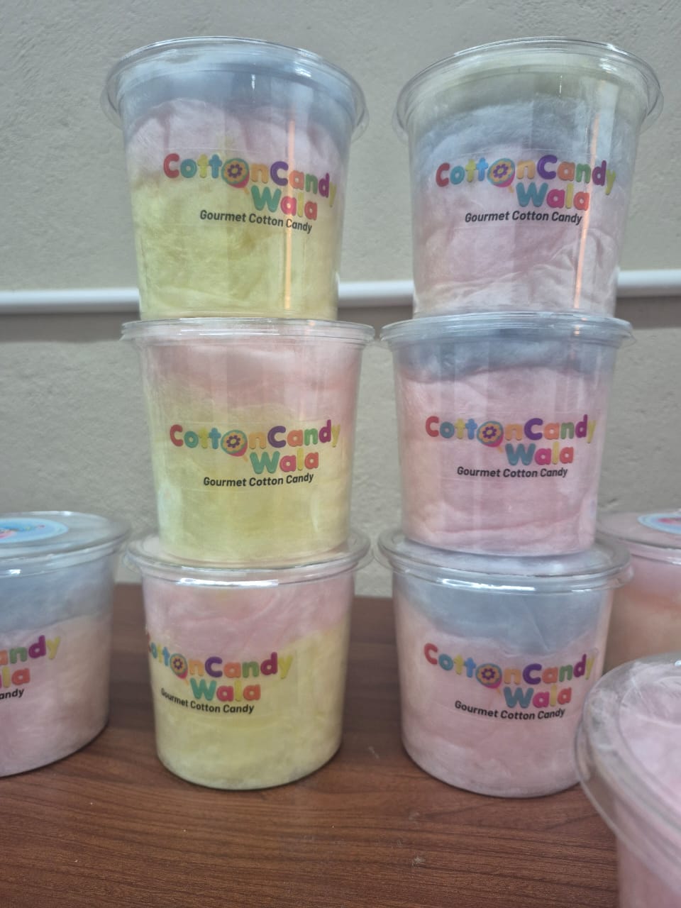 Packed Gourmet Cotton Candy - Natural Colours - FSSAI Approved
