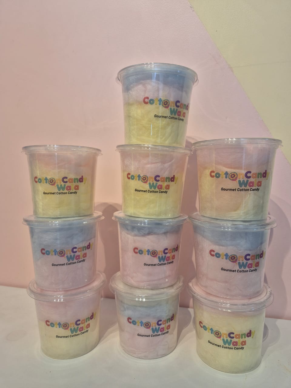 Packed Gourmet Cotton Candy - Natural Colours - FSSAI Approved