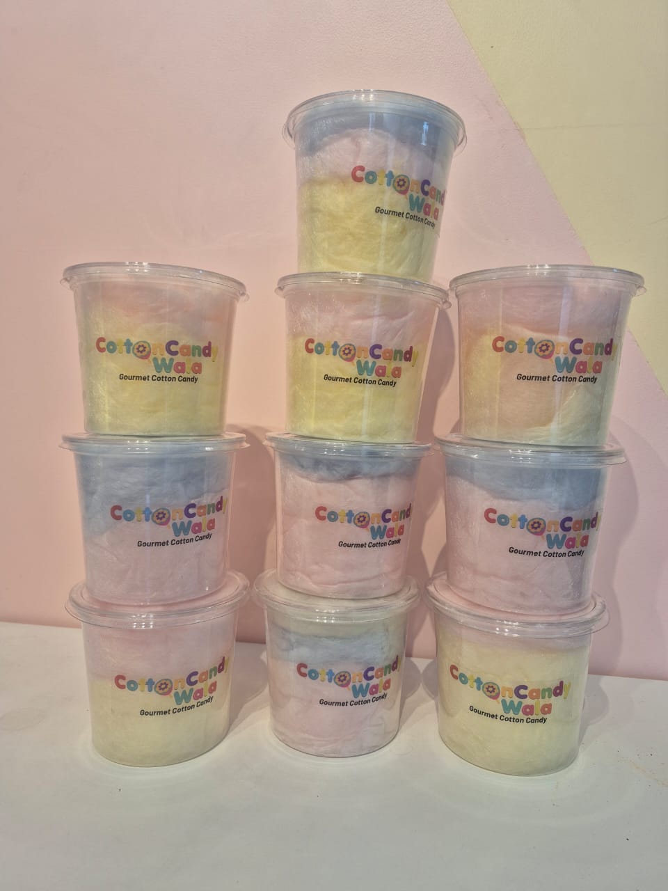 Packed Gourmet Cotton Candy - Natural Colours - FSSAI Approved