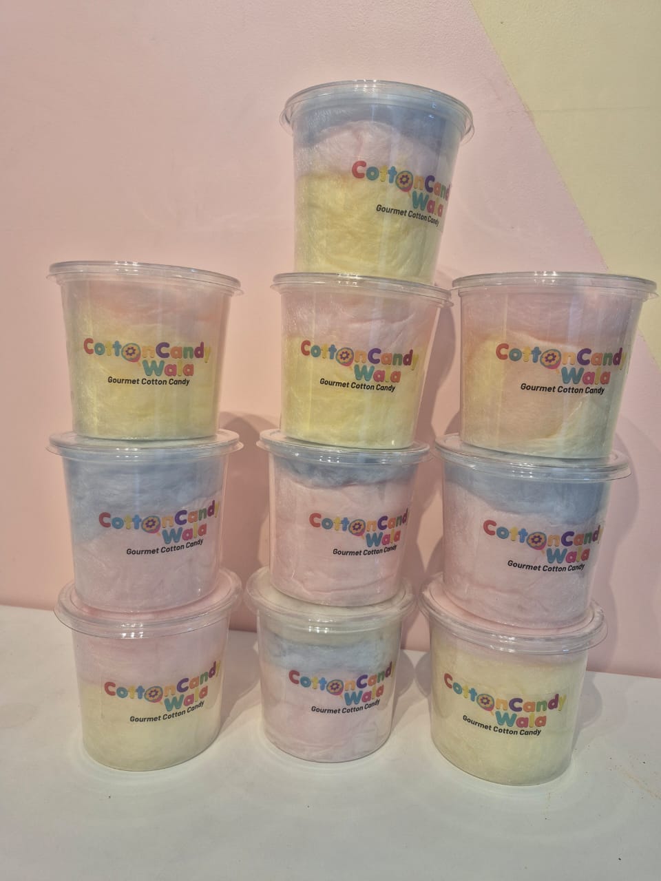 Packed Gourmet Cotton Candy - Natural Colours - FSSAI Approved