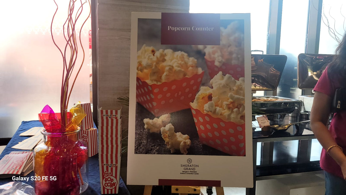 Gourmet Popcorn Counter for Parties